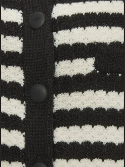 Veste en tricot rayures tendance