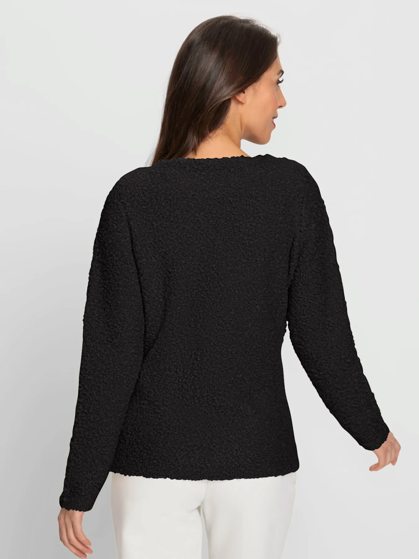 Veste en tricot tricot bouclé