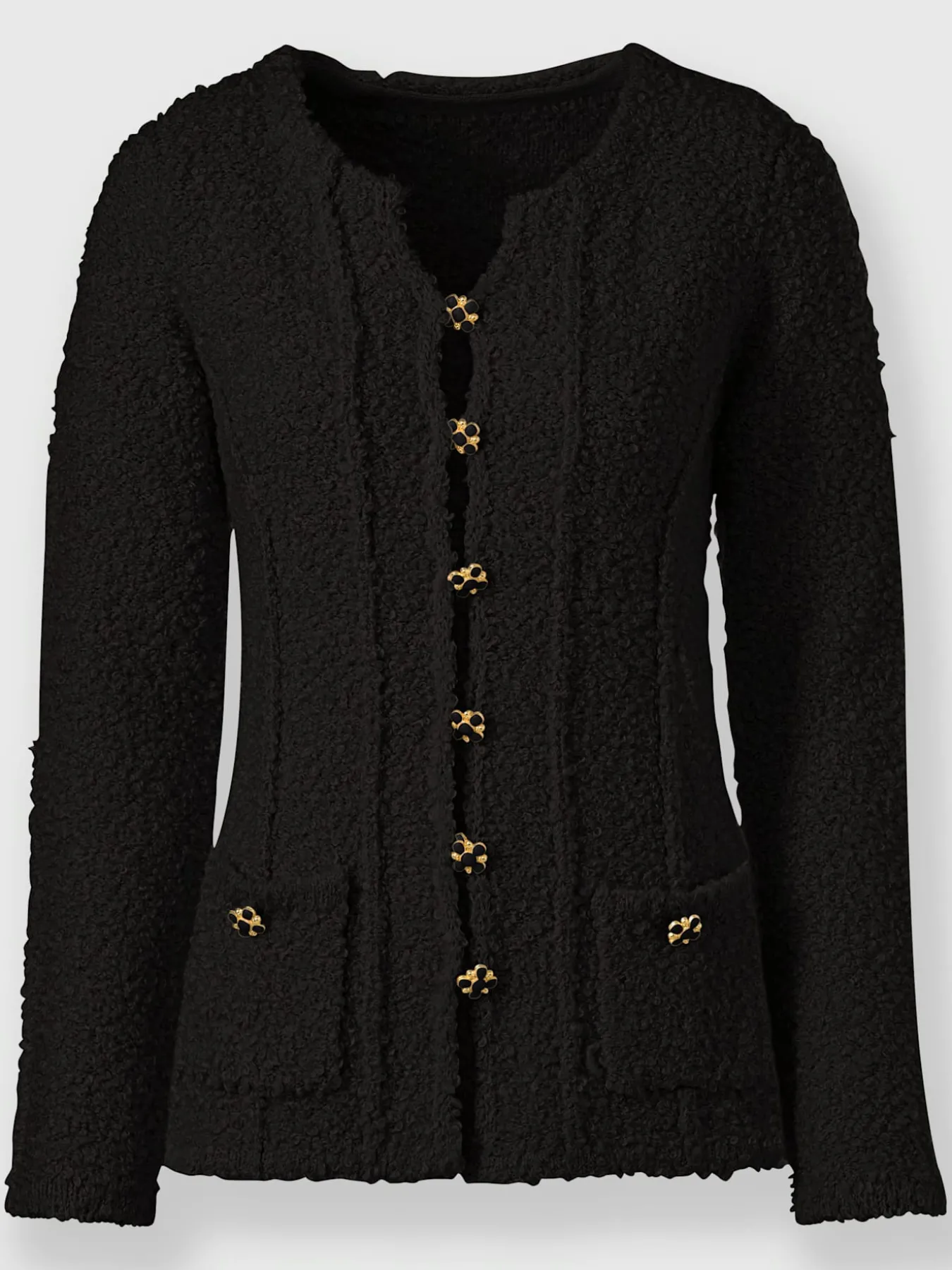 Veste en tricot tricot bouclé
