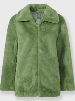 Veste imitation fourrure polyester recyclé