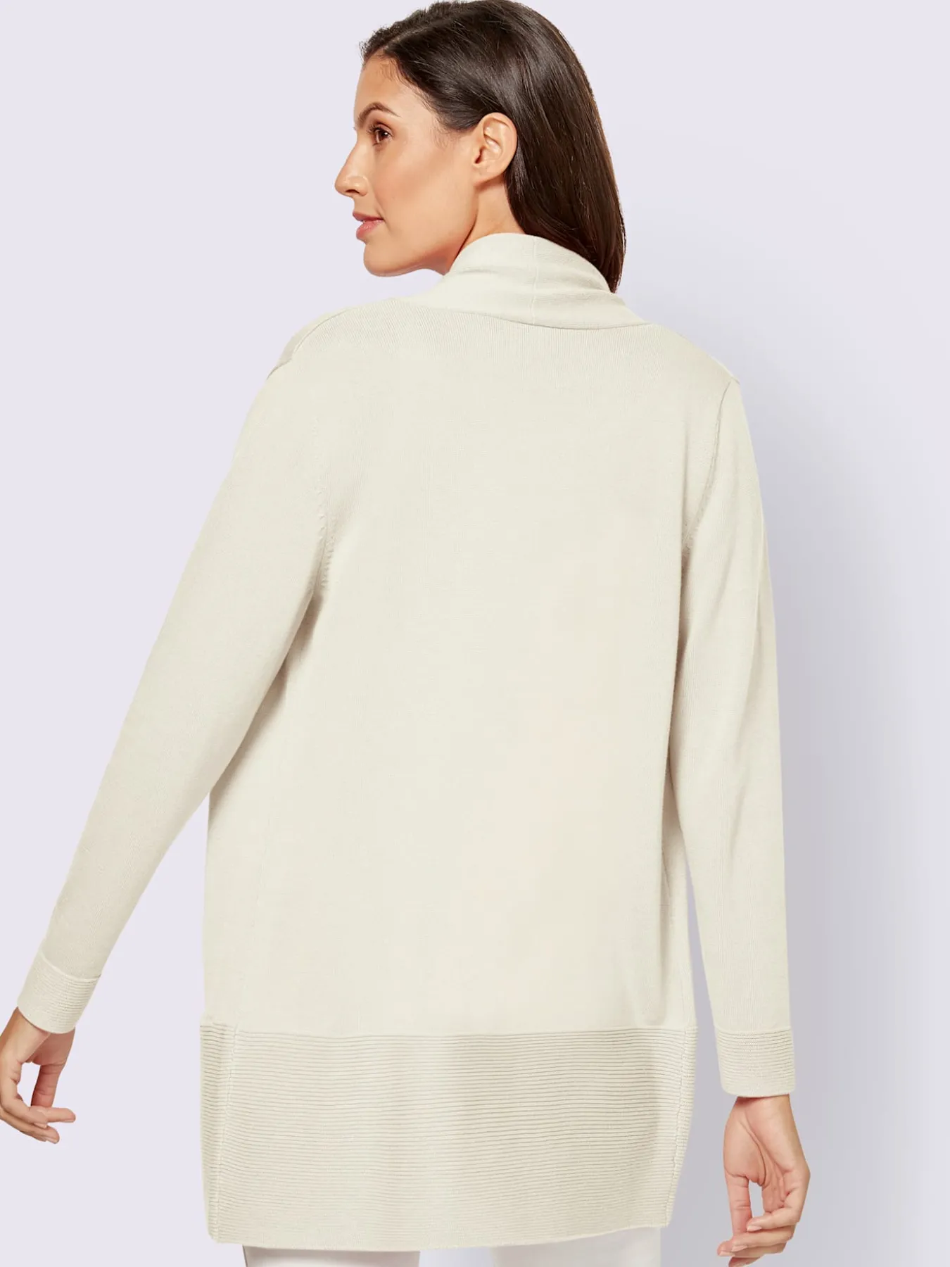 Veste longue en tricot 100% coton pima