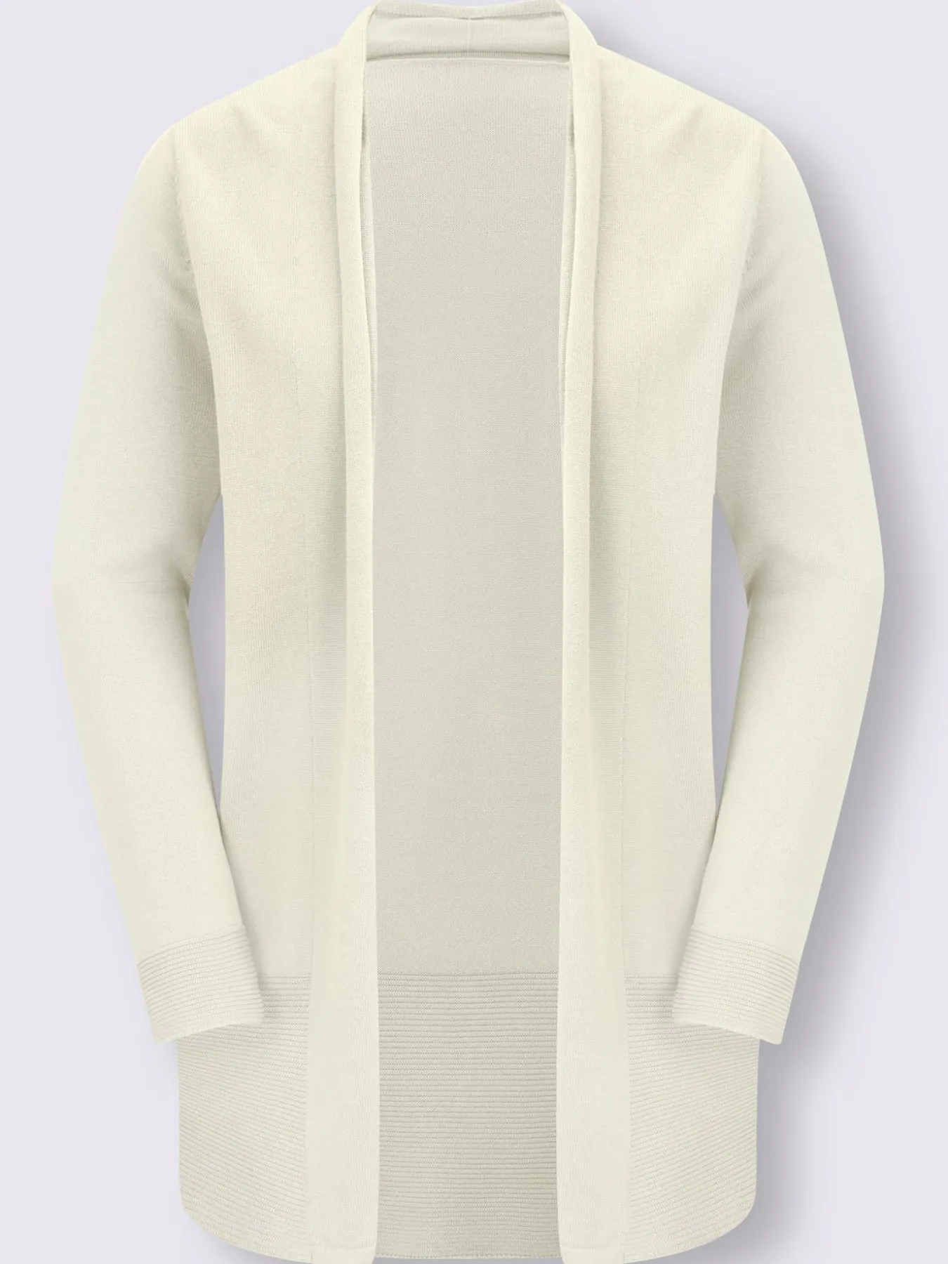 Veste longue en tricot 100% coton pima