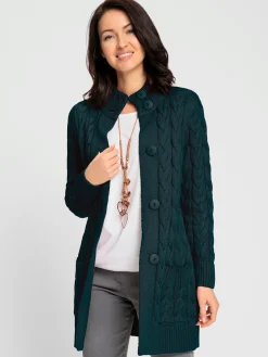 Veste longue en tricot 50% coton