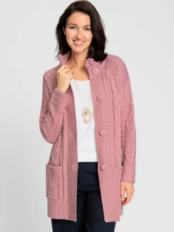 Veste longue en tricot 50% coton