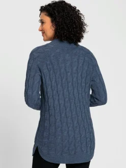 Veste longue en tricot 60% coton