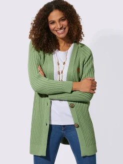 Veste longue en tricot 50% coton