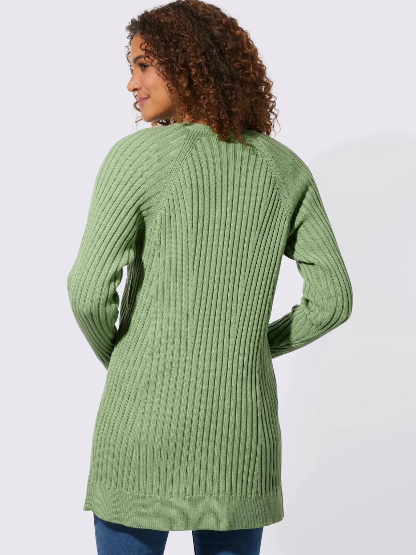 Veste longue en tricot 50% coton