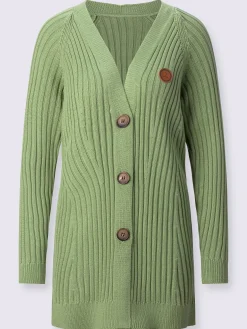 Veste longue en tricot 50% coton