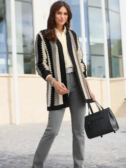 Veste longue en tricot 100% coton