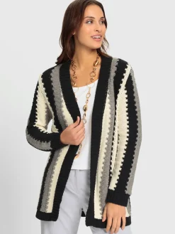 Veste longue en tricot 100% coton