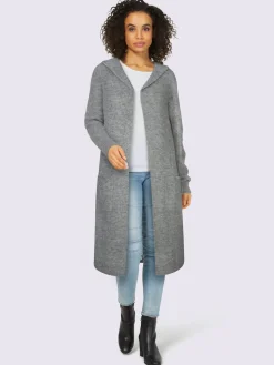 Veste longue en tricot coupe longue mode