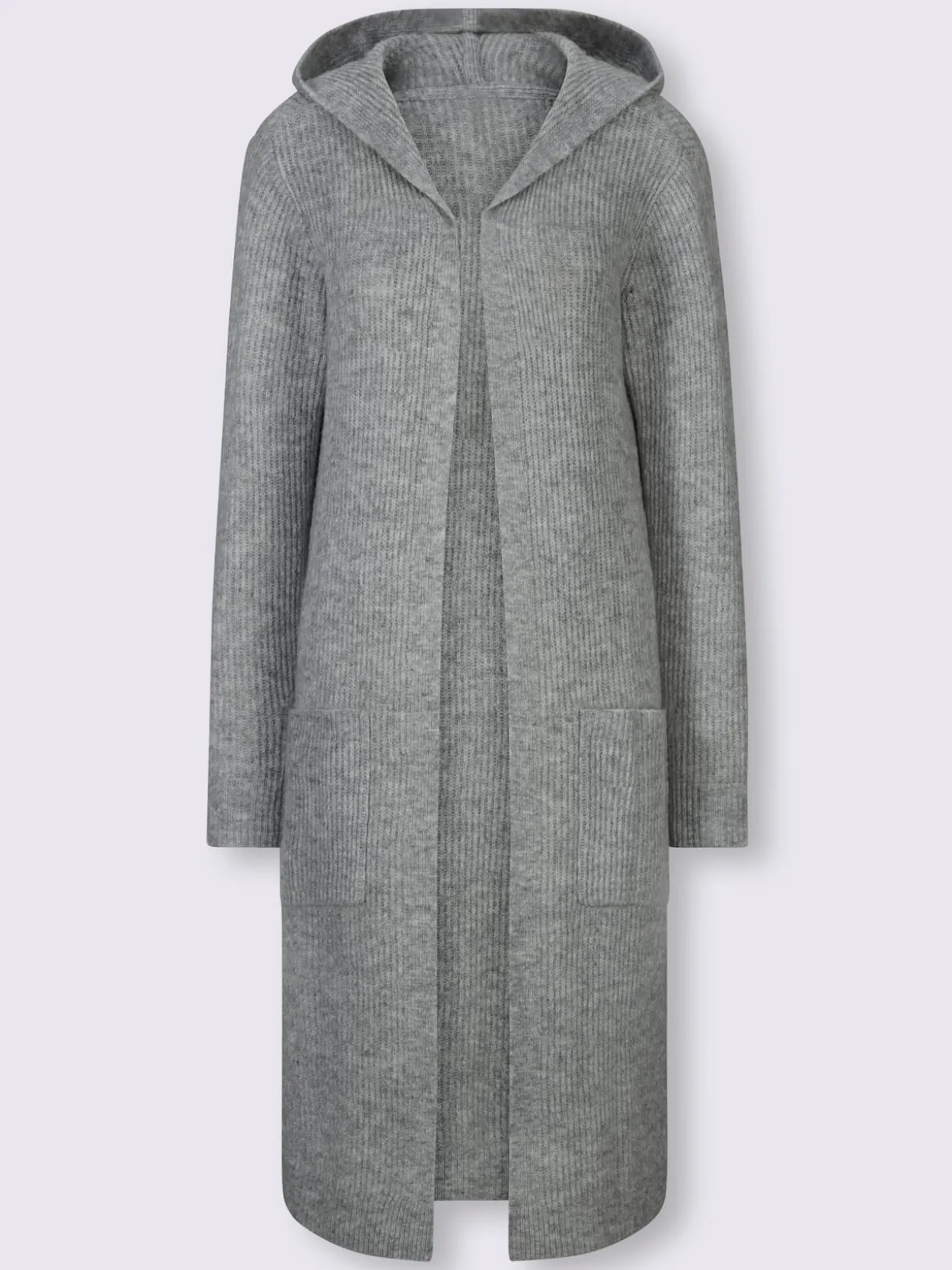 Veste longue en tricot coupe longue mode