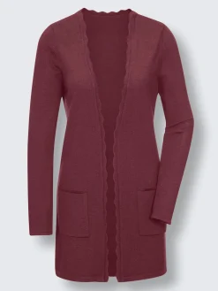 Veste longue en tricot produit naturel d'exception