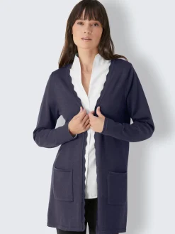 Veste longue en tricot produit naturel d'exception