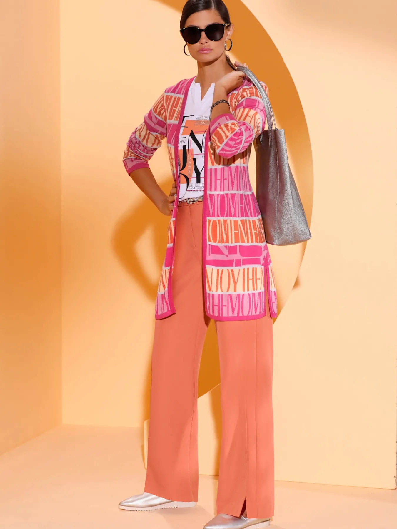 Veste longue en tricot qualité lyocell estivale