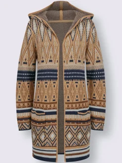 Veste longue en tricot toucher doux