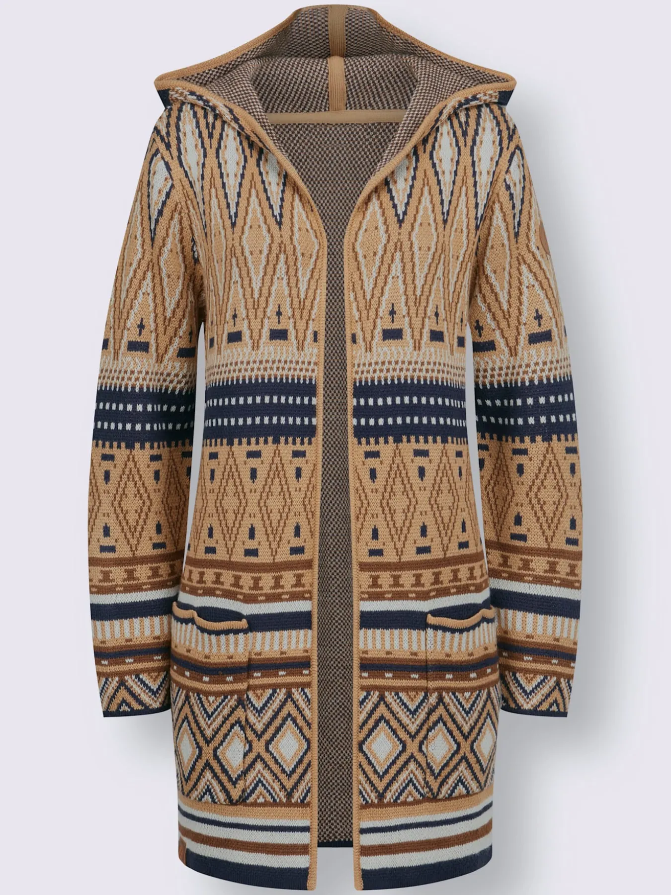 Veste longue en tricot toucher doux