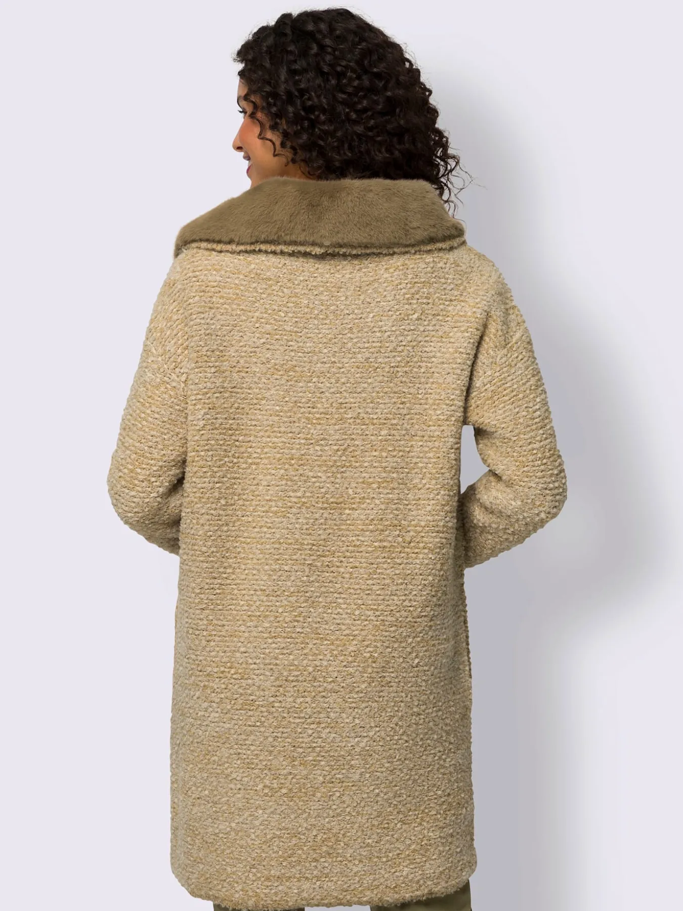 Veste longue en tricot tricot chiné
