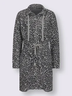 Veste longue jacquard