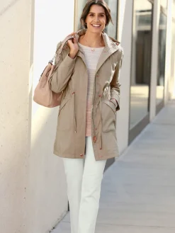 Veste longue qualité légèrement froissée