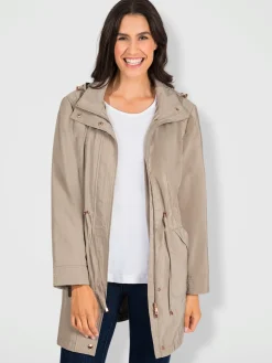 Veste longue qualité légèrement froissée