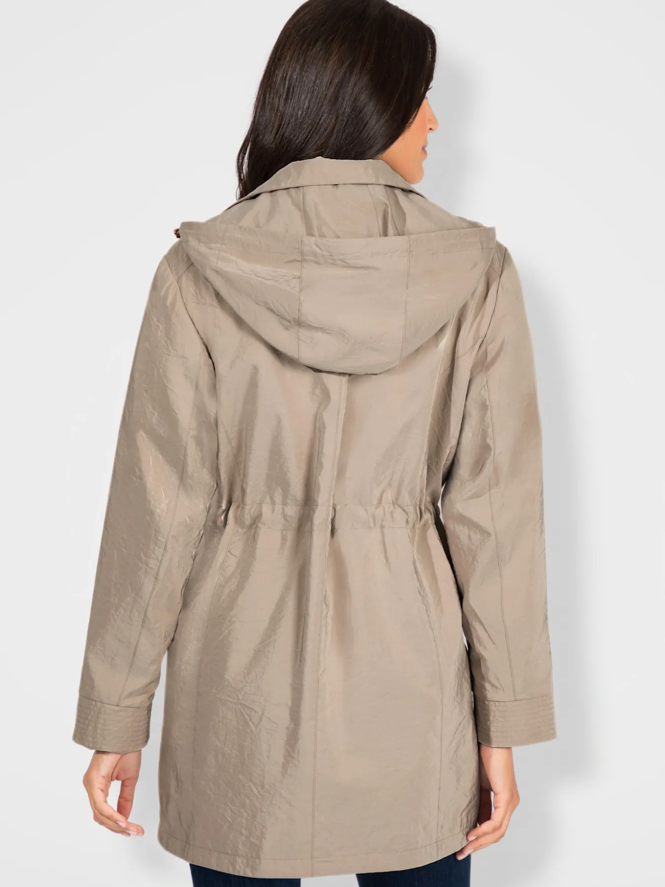Veste longue qualité légèrement froissée