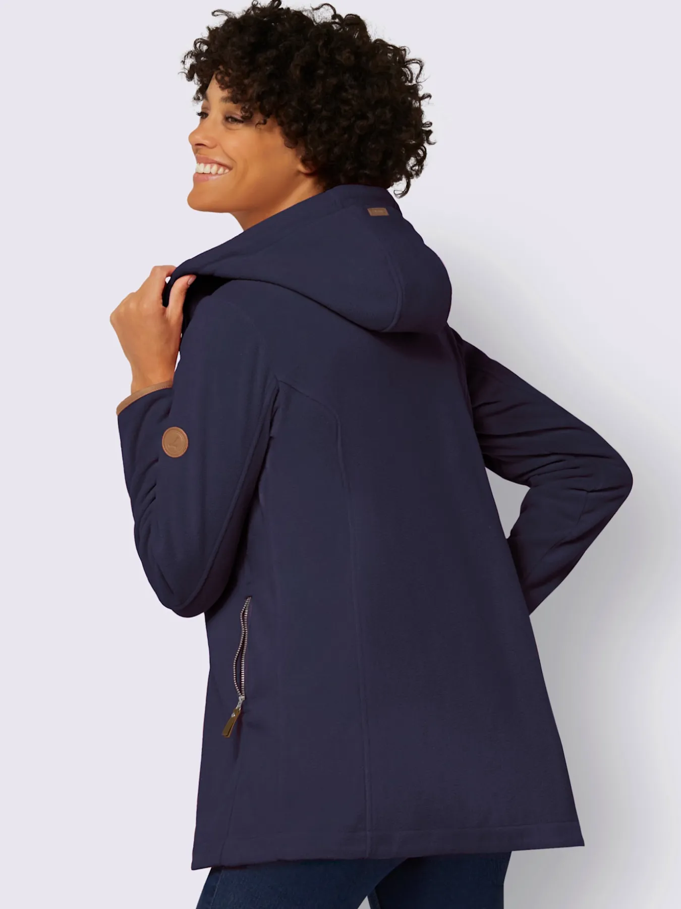 Veste polaire à capuche qualité polaire chaude
