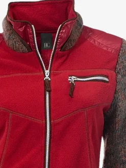 Veste polaire mélange polaire et tricot