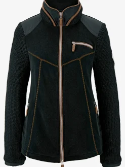 Veste polaire mélange polaire et tricot