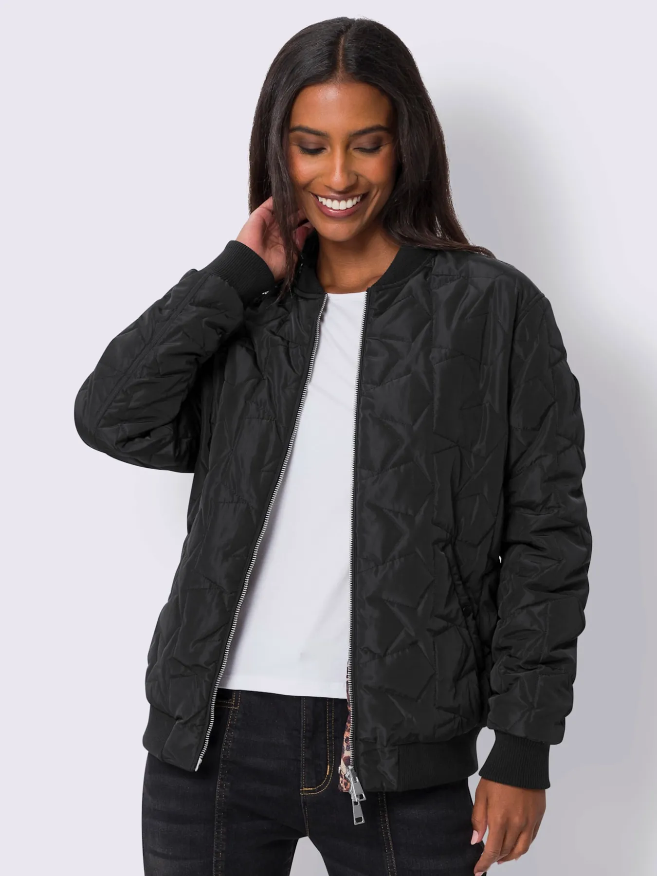 Veste réversible forme blouson tendance