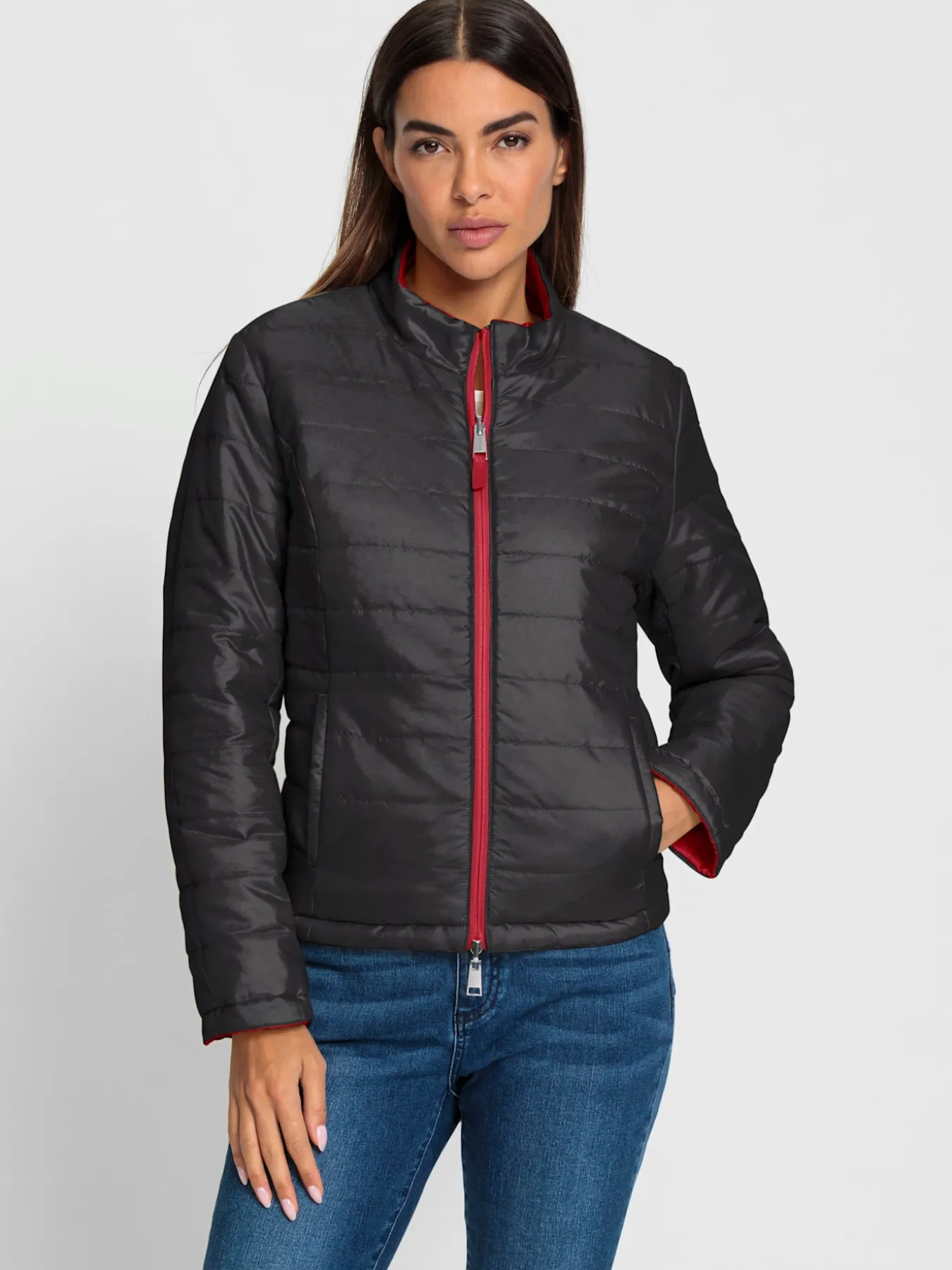 Veste réversible glissière double-sens