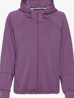 Veste sweat avec col montant