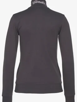 Veste sweat basique, logo imprimé et broderie