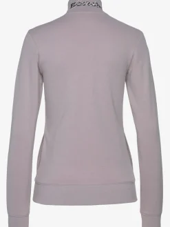 Veste sweat basique, logo imprimé et broderie
