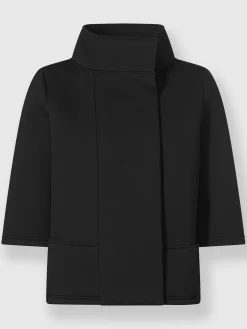 Veste sweat imitation néoprène