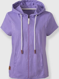 Veste sweat pur coton