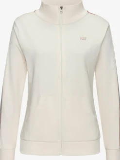 Veste sweat veste à col montant et rayures