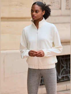 Veste sweat veste détente à col montant