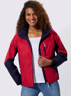 Veste technique capuche amovible grâce à une glissière