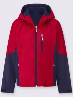 Veste technique capuche amovible grâce à une glissière