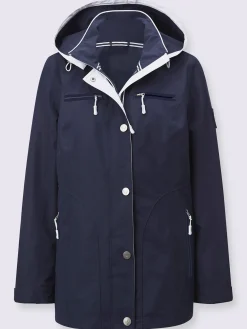 Veste technique capuche amovible grâce à une glissière
